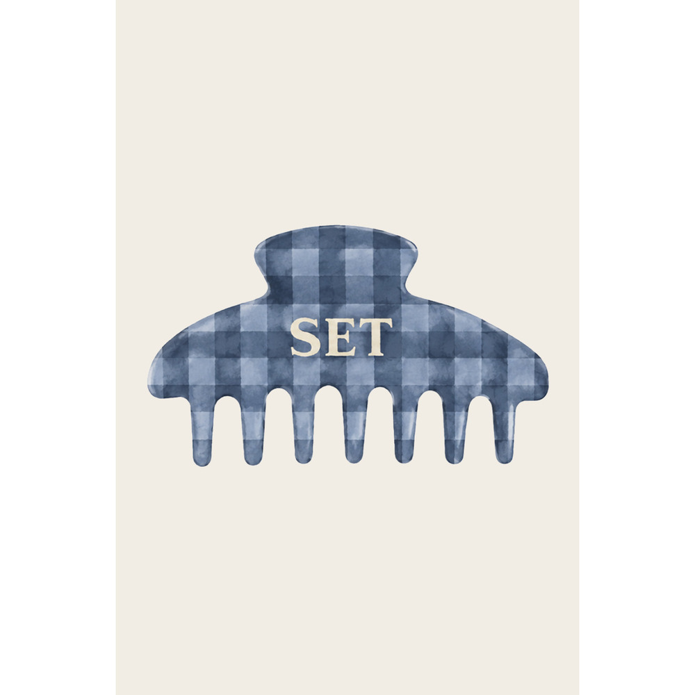 SET Active SET GINGHAM CLAW CLIP - HAMMOCK Size One SizeHAMMOCK / One Size